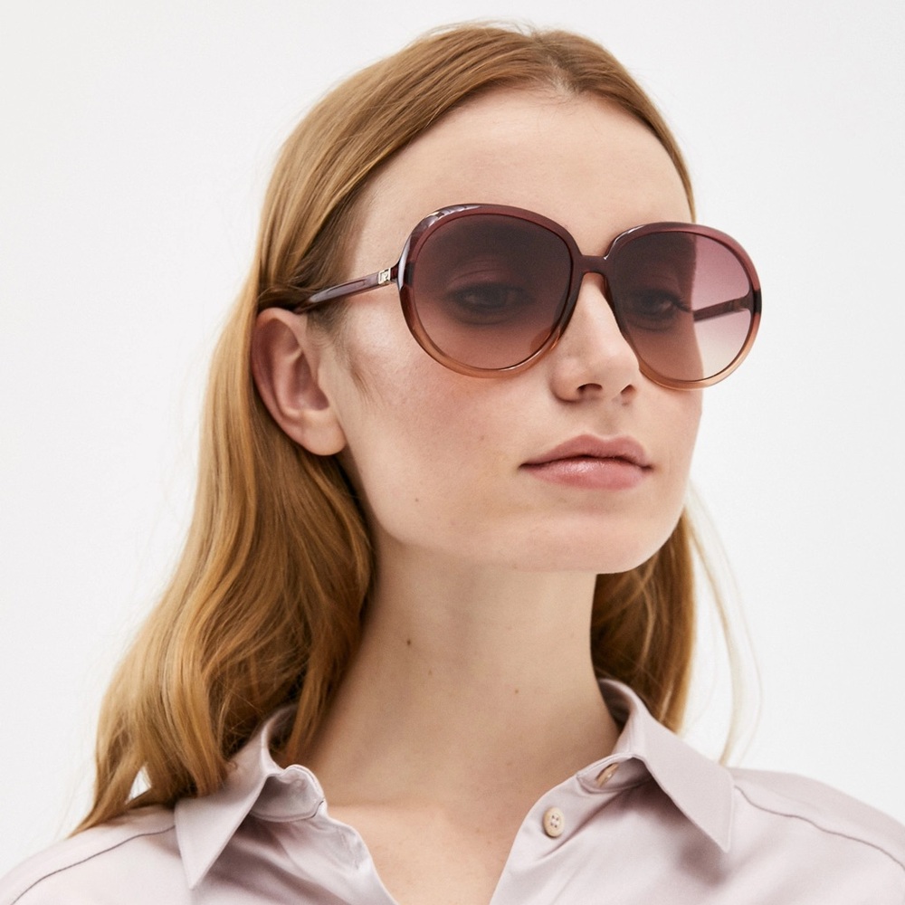 GIVENCHY PINK NUDE ROUND SUNGLASSES GV 7180/S